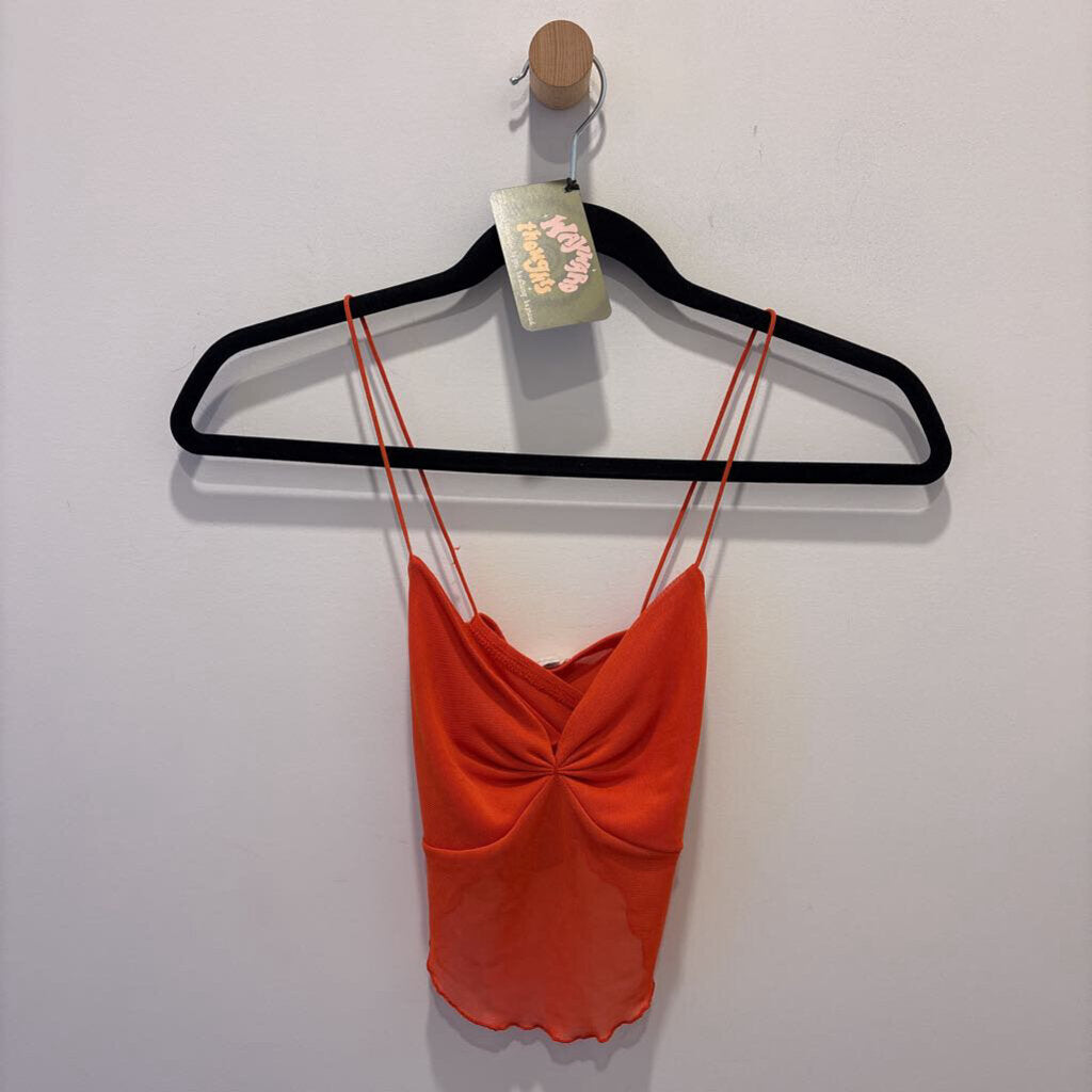 GARAGE - ORANGE HANKERCHIEF CROP TOP