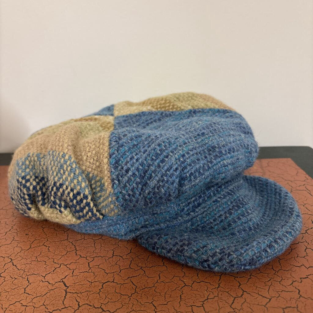 EPSILON - BLUE PATCHWORK NEWSBOY HAT