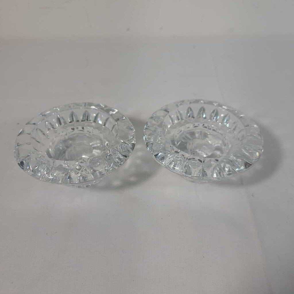 PR GLASS CANDLE HOLDERS