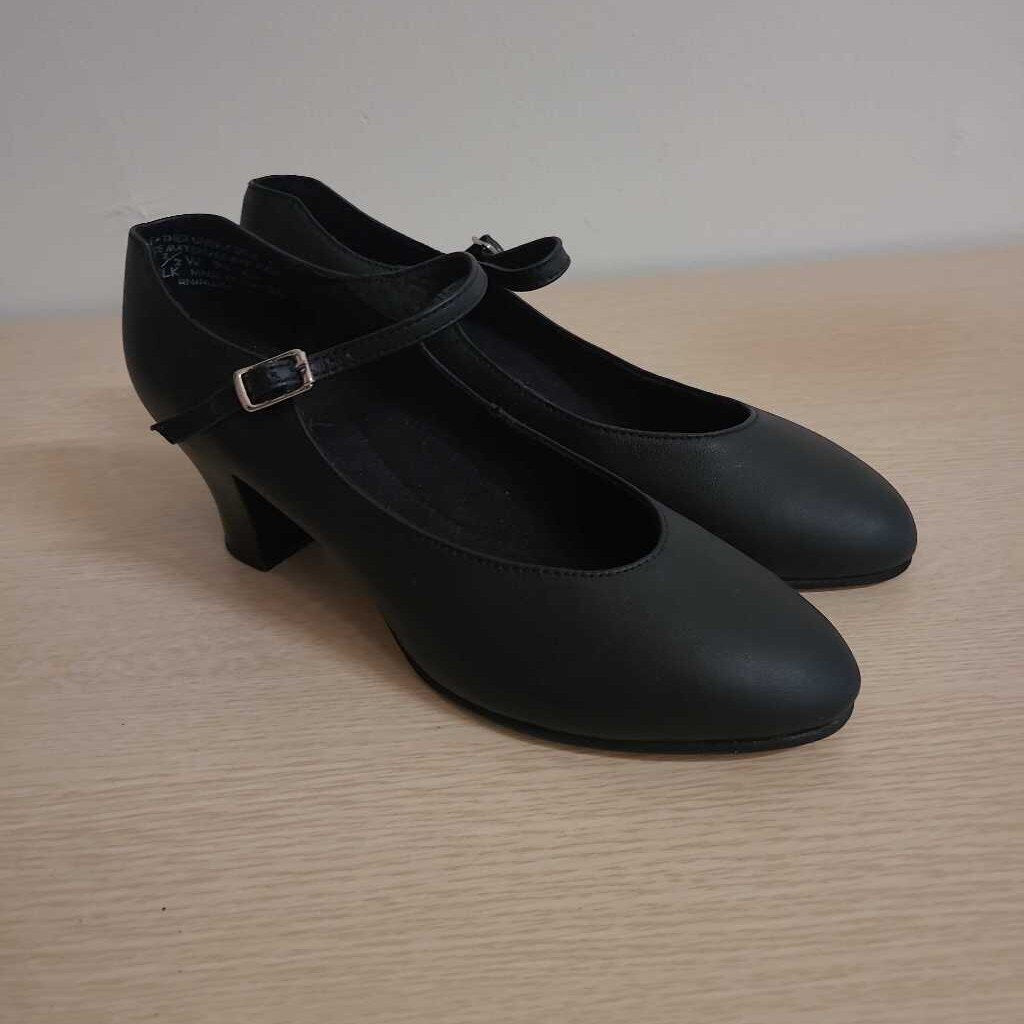 LEATHER BLACK DANCE SHOE