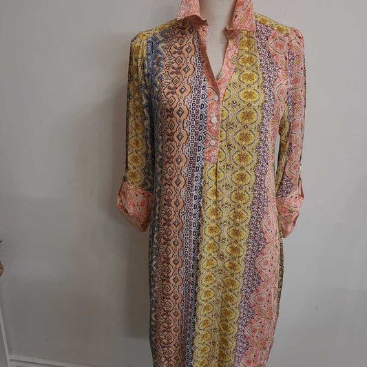 MULTI PATTERN LOOSE DRESS