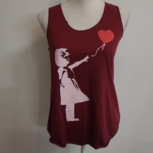 "BANKSY" PRINT TANK TOP