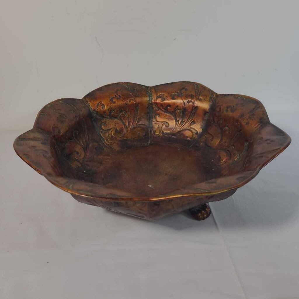 COPPER FOOTED BOWL