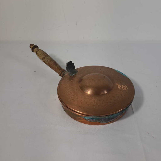 VTG COPPER HINGED PAN~CRUMB CATCHER