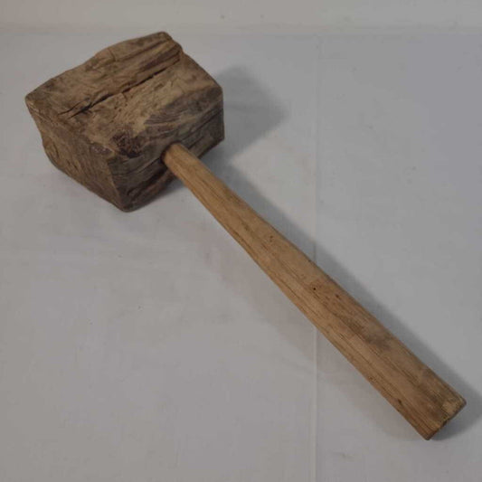 ANTIQUE WOODEN MALLET - LG