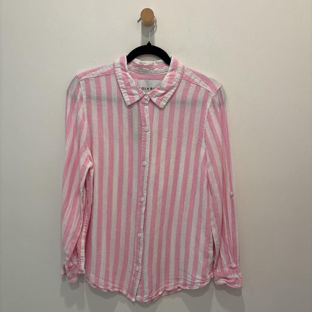 LOLA RIVER (ANTHROPOLOGIE) - STRIPED BUTTON DOWN SHIRT