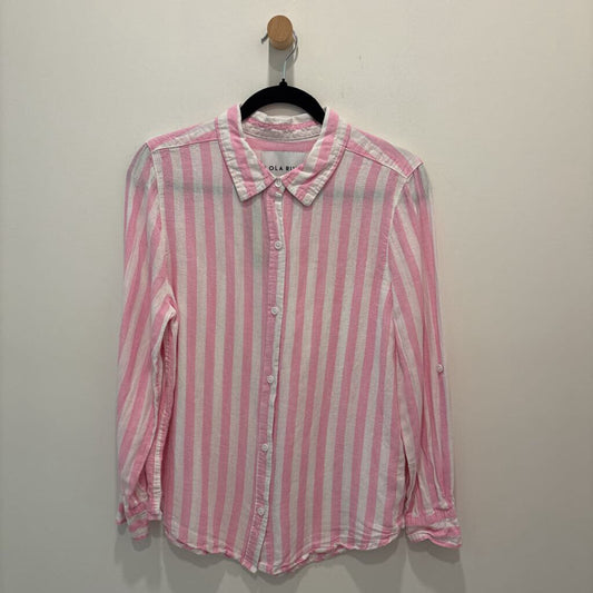 LOLA RIVER (ANTHROPOLOGIE) - STRIPED BUTTON DOWN SHIRT
