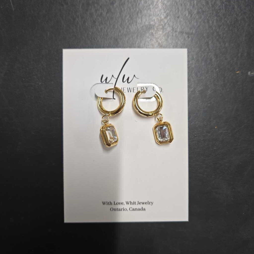 ARIANNA CZ HOOP - CLEAR