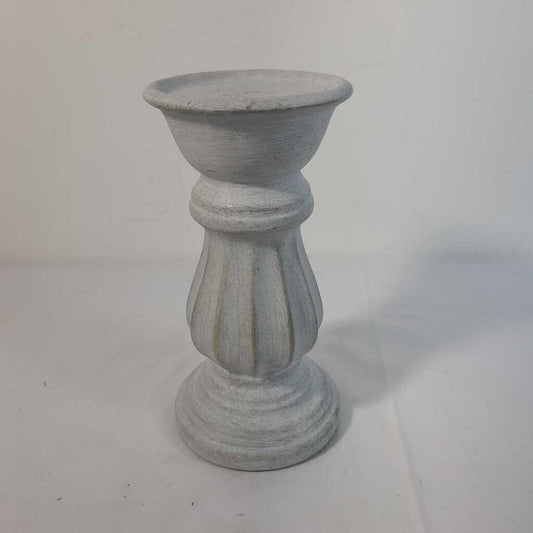 GREY CERAMIC CANDLE HOLDER