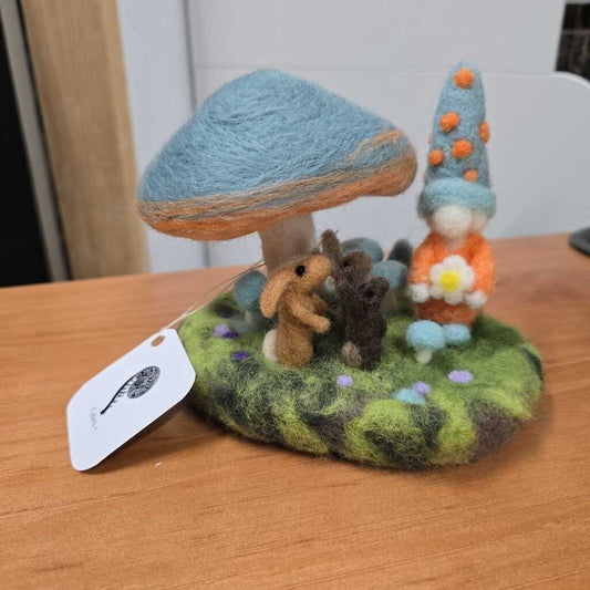 Handmade Felted Decor Woodland Conversations