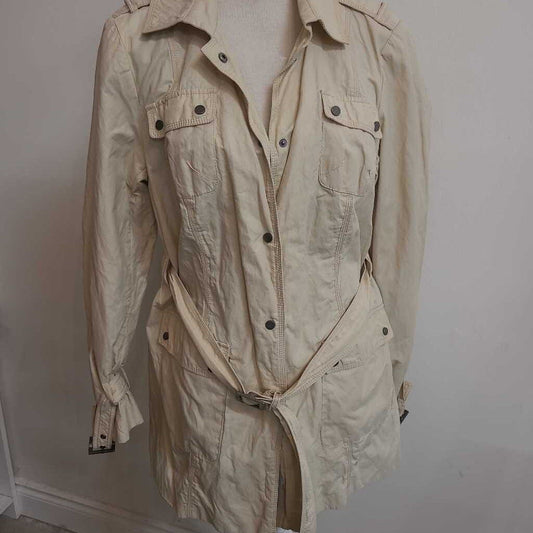 BEIGE CARGO COAT