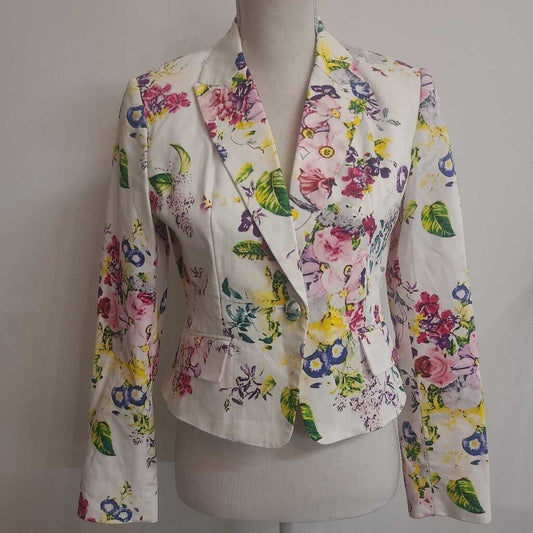 FLORAL CROPPED BLAZER