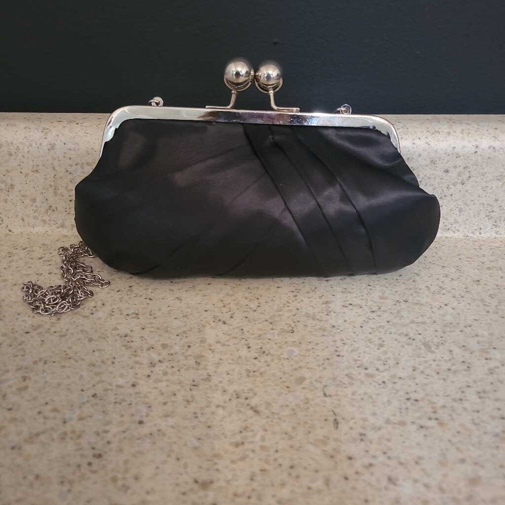 BLACK & SILVER EVENING BAG