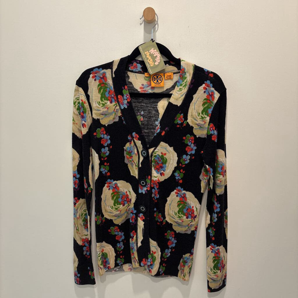 TORY BURCH - FLORAL CARDIGAN