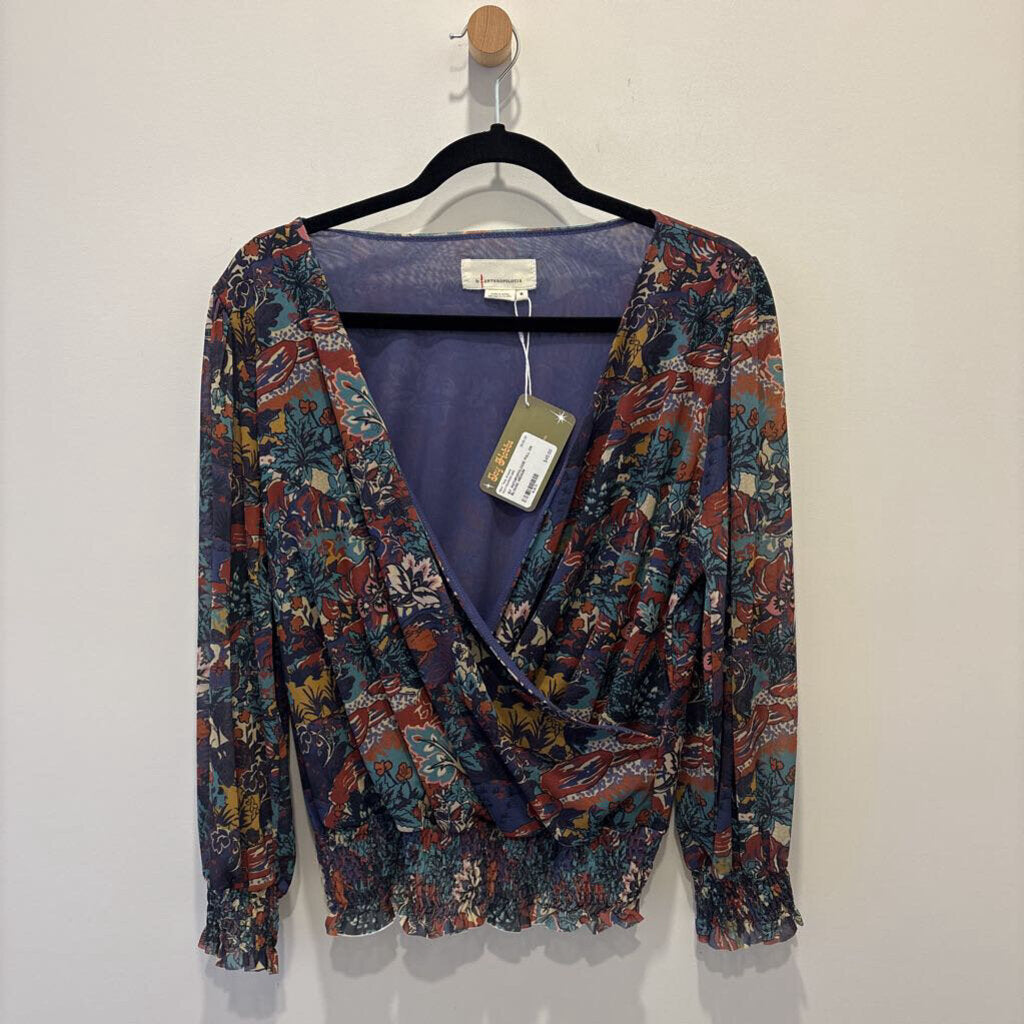 BY ANTHROPOLOGIE PULL ON BLOUSE
