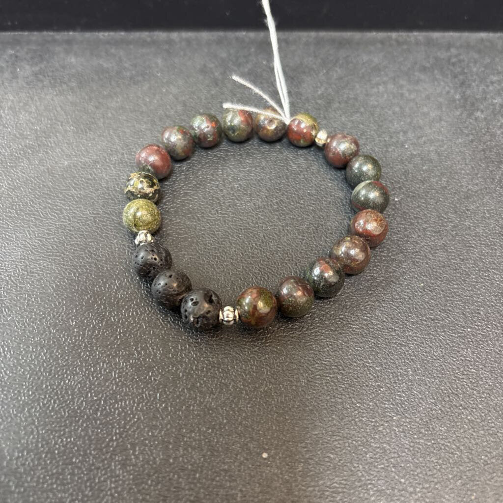Dragon Bloodstone with Lava Focal