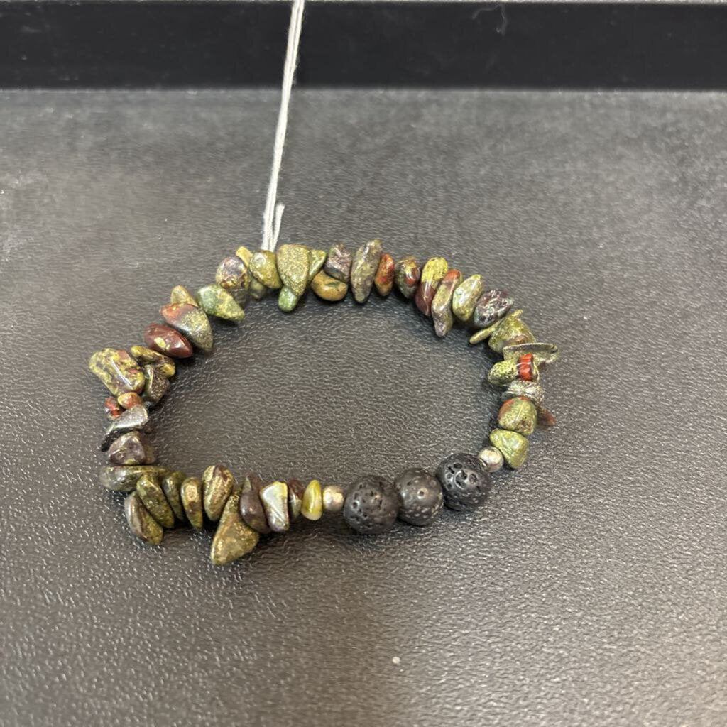 Dragon Bloodstone Chip with Lava