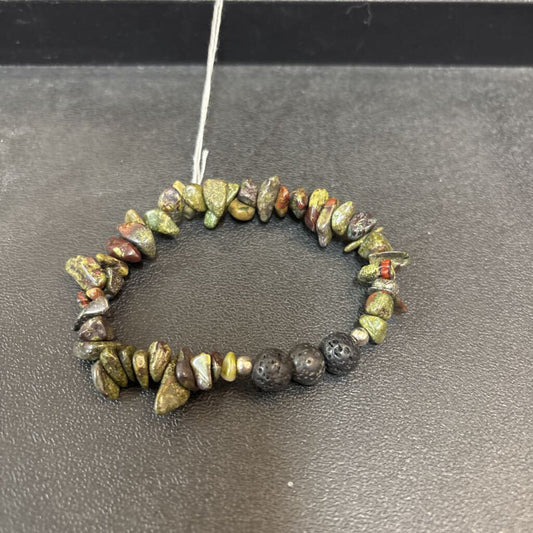 Dragon Bloodstone Chip with Lava