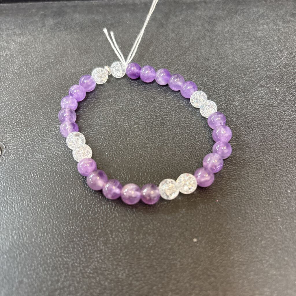 Amethyst and Crackle Quartz