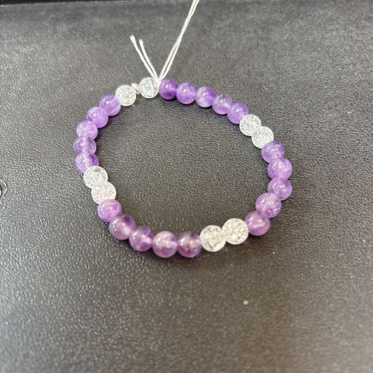 Amethyst and Crackle Quartz