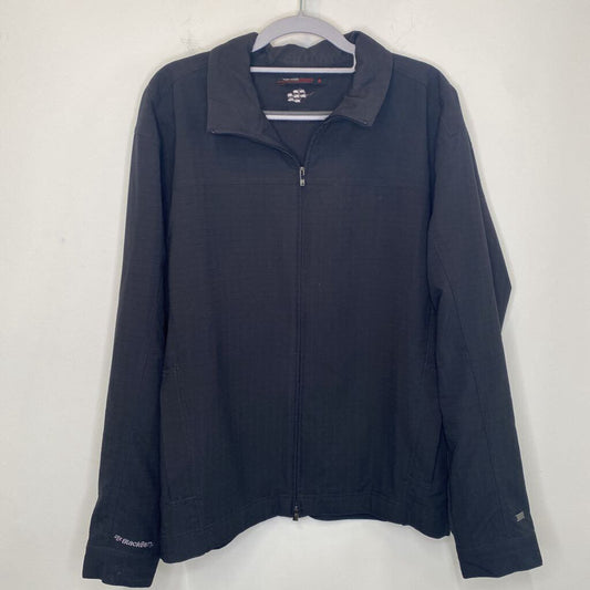 MENS BLACK WINDBREAKER