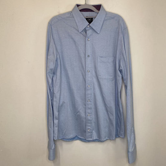 JAC - BLUE L/S COLLARED BUTTON-UP