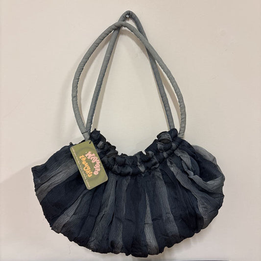GORGEOUS CHATEAU BLUE GAUZE SHOULDER BAG