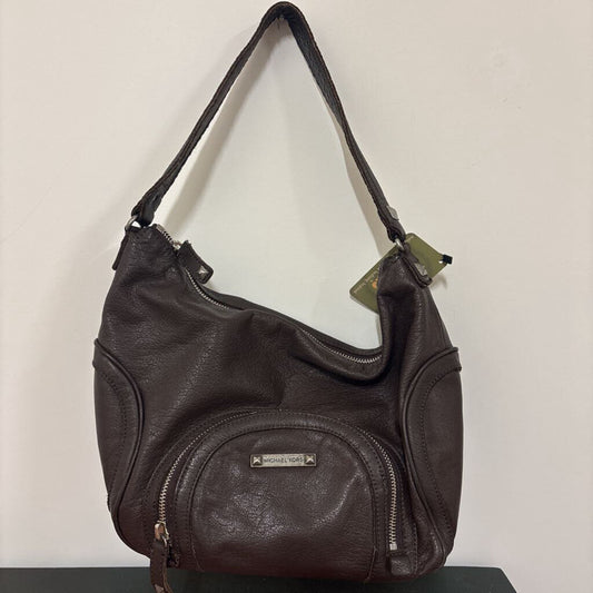 MICHAEL KORS - BROWN LEATHER SHOULDER BAG