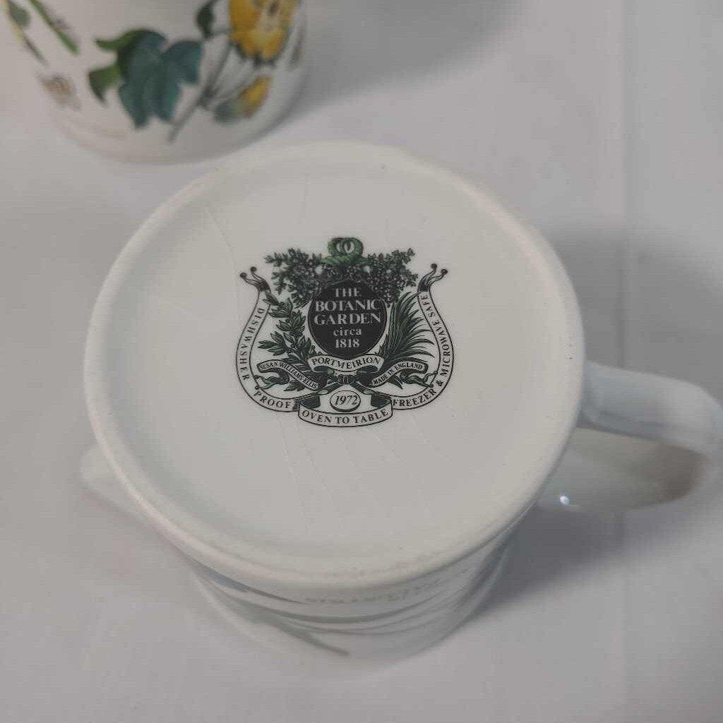 PORTMEIRION BOTANICAL GARDEN CREAM & SUGAR SET