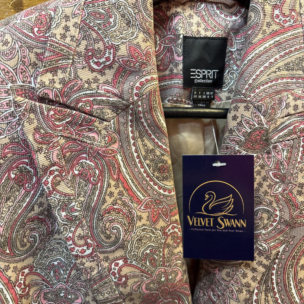 ESPRIT FINE CORDUROY PAISLEY JACKET