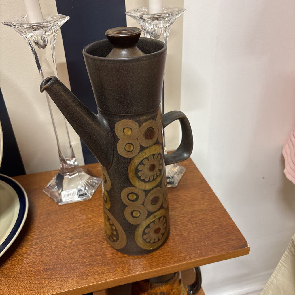 VINTAGE DENBY ARABESQUE COFFEE POT - 1970'S