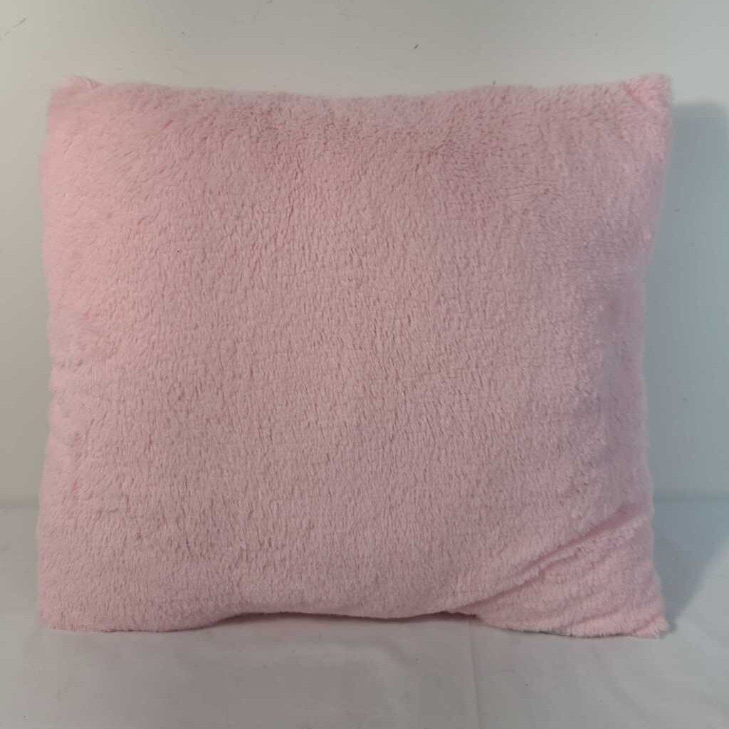 PINK FAUX FUR PILLOW