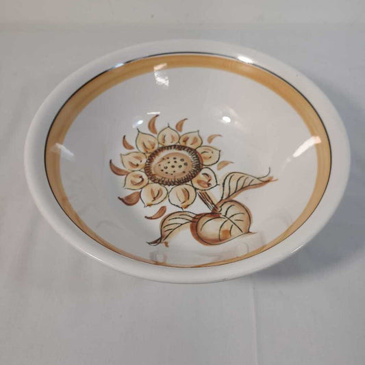 VTG IRONSTONE SUNFLOWER BOWL