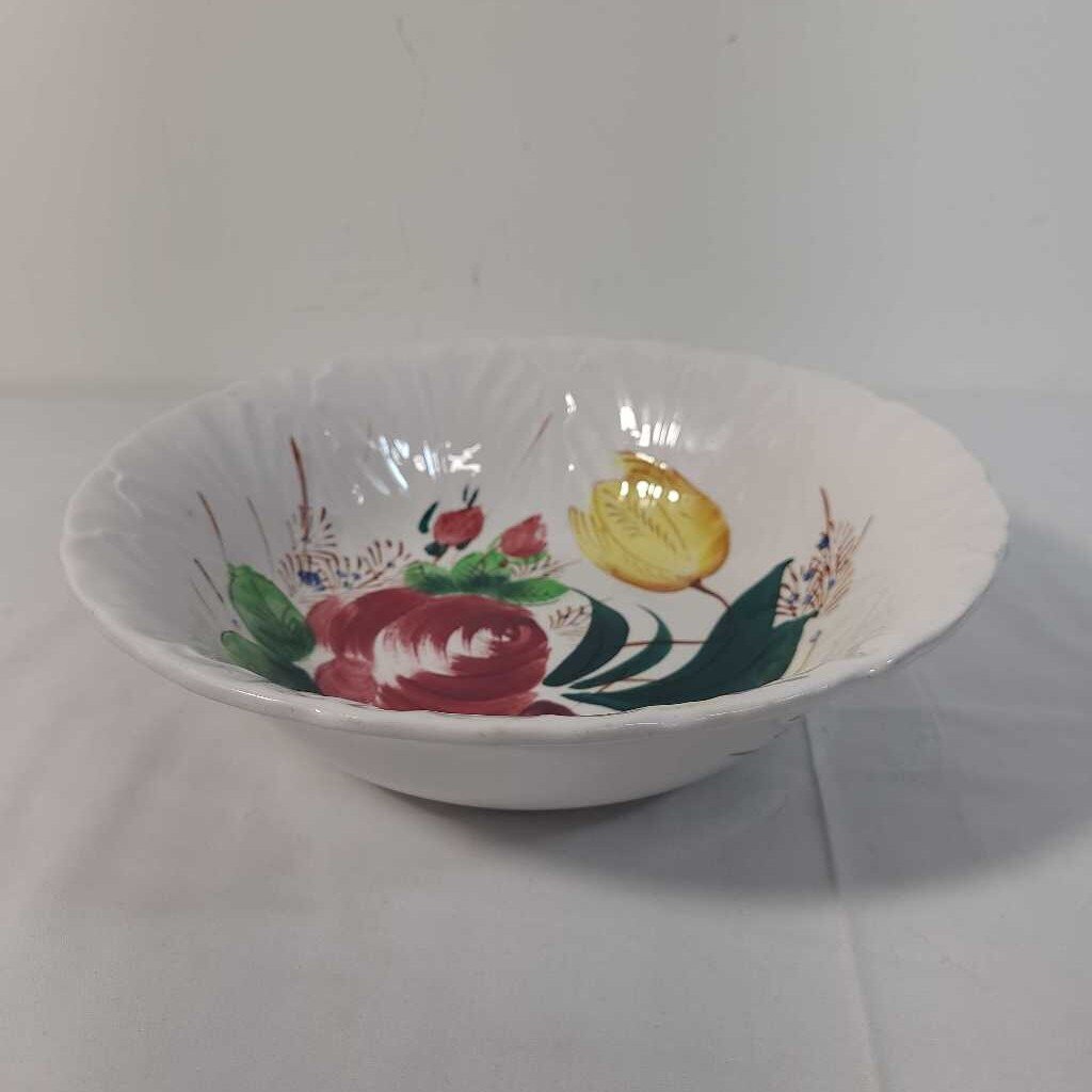 VTG HAND PAINTED FLORAL BOWL