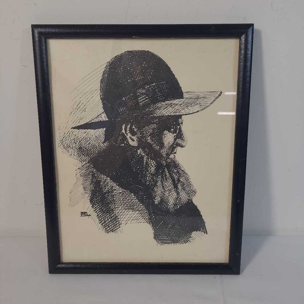 PETER ETRIL SNYDER~ MENNONITE MALE SKETCHE