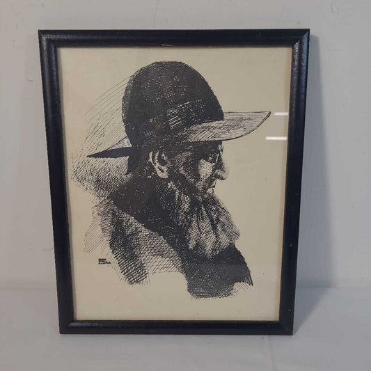 PETER ETRIL SNYDER~ MENNONITE MALE SKETCHE