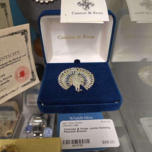 Camrose & Kross Jackie Kennedy Peacock Brooch