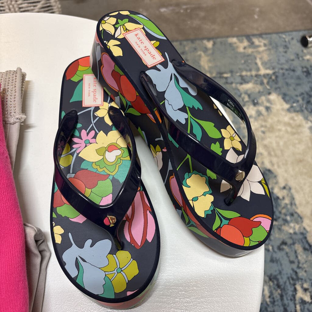 NWOT KATE SPADE NEW YORK WEDGE FLIP FLOP