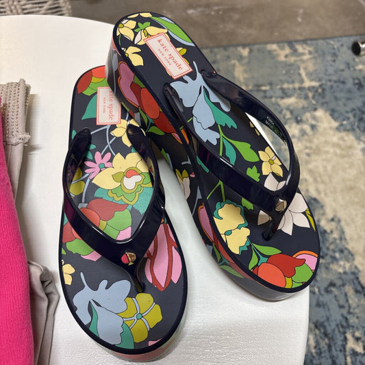 NWOT KATE SPADE NEW YORK WEDGE FLIP FLOP