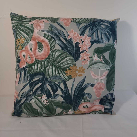 BLUE/GREEN FLORAL PILLOW