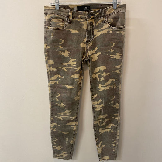KUT FROM THE KLOTH - GREEN CAMO SKINNY JEANS