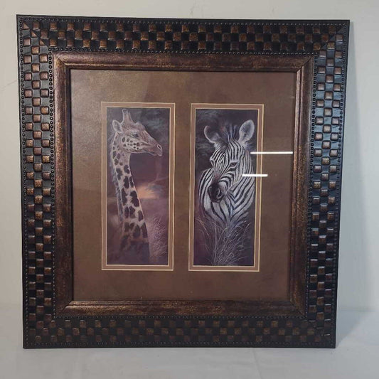 GIRAFFE & ZEBRA WALL ART
