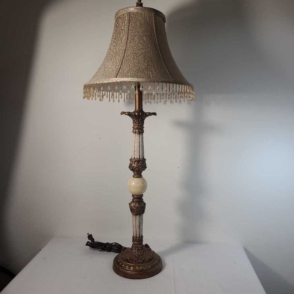 GOLD CRACKLE BUFFET LAMP