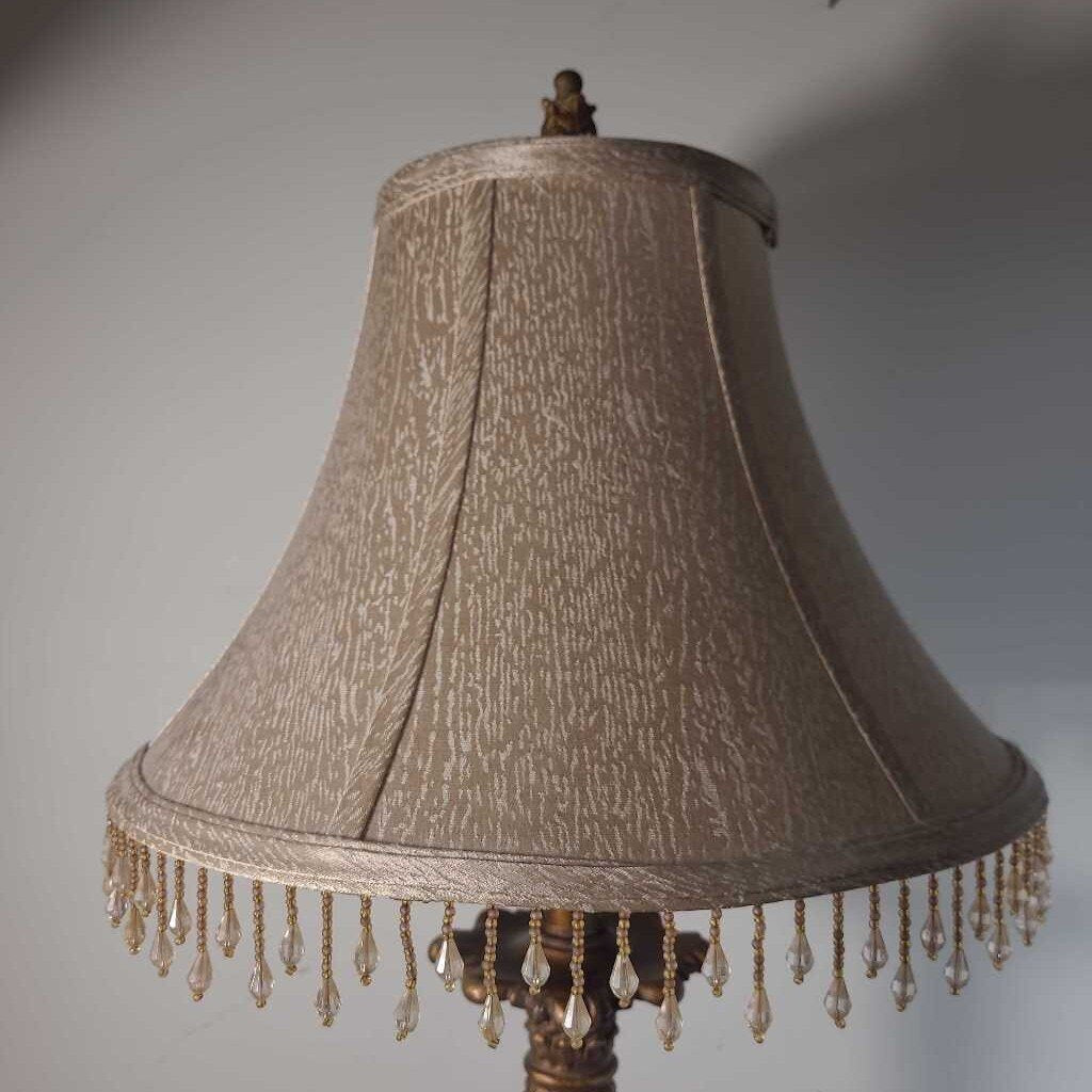 GOLD CRACKLE BUFFET LAMP