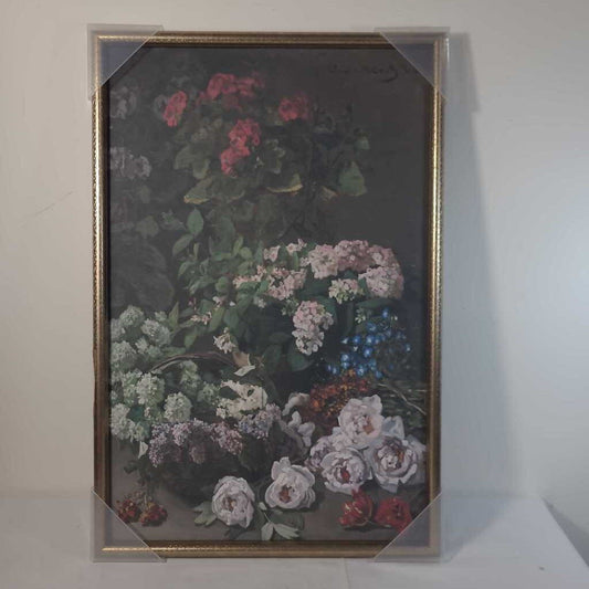 FLORALS IN GOLD FRAME