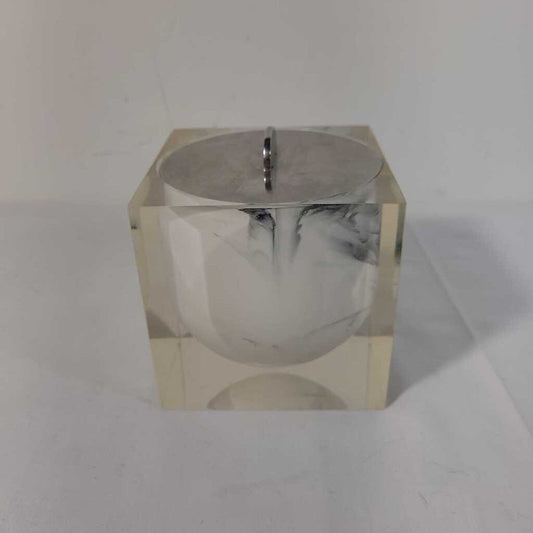 LIDDED ACRYLIC CONTAINER