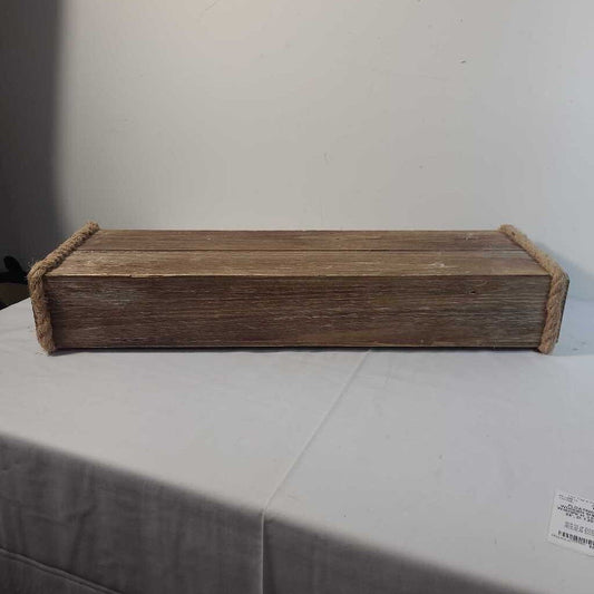 FLOATING WOODEN SHELF W/ROPE