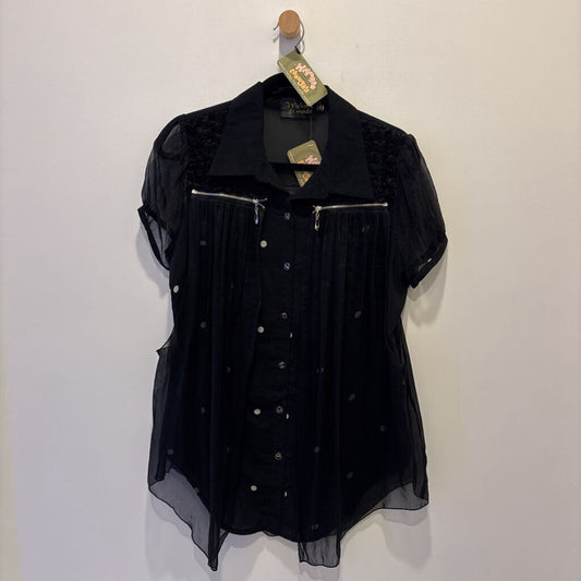 MELANI DI MODA - SHORT SLEEVE WISPY BLOUSE