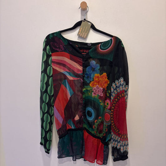 DESIGUAL - SHEER TUNIC TOP