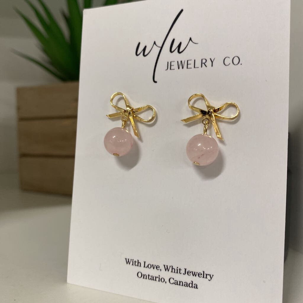 ROSE QUARTZ BOWS